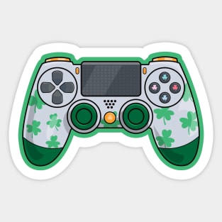 Saint Patricks Day Irish Gamer Sticker